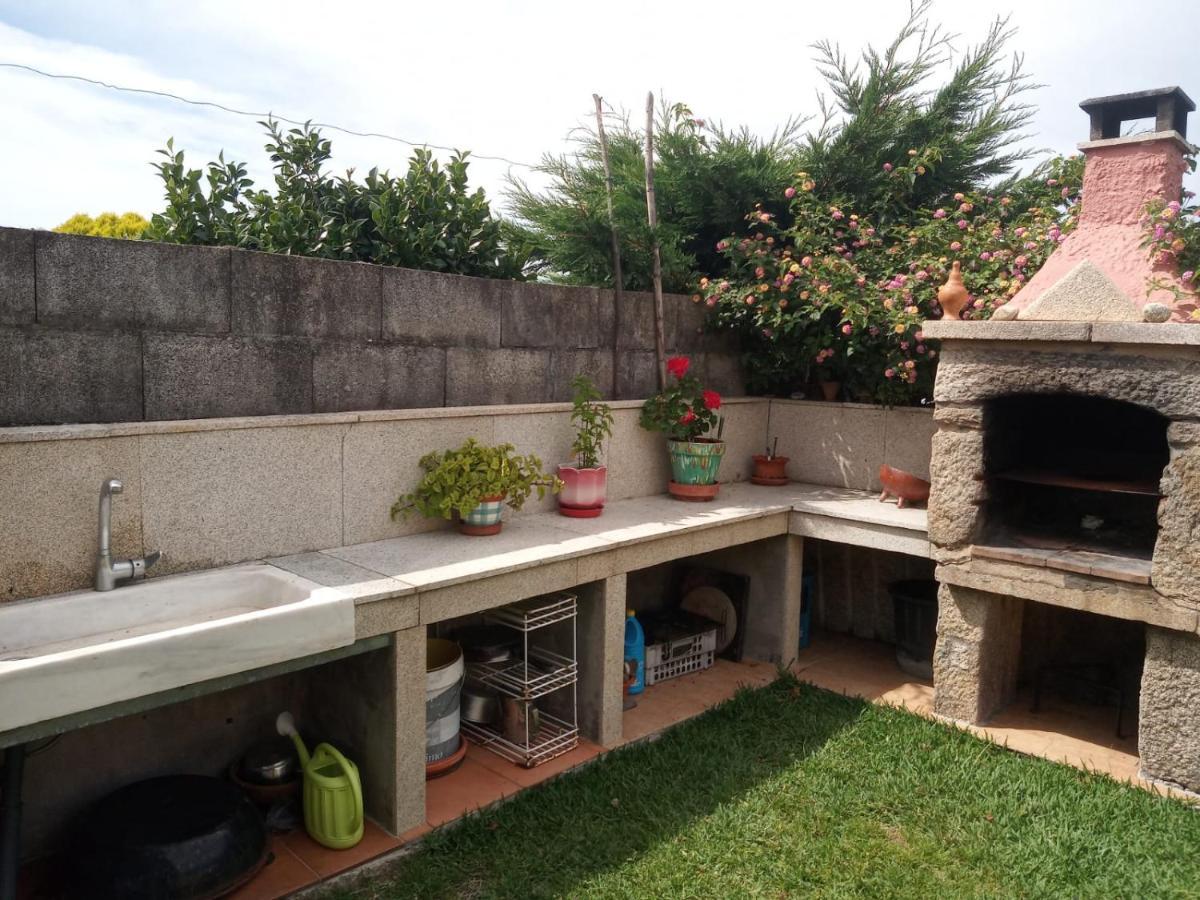 Casa Con Jardin En Primera Linea De Playa O Grove Exteriör bild